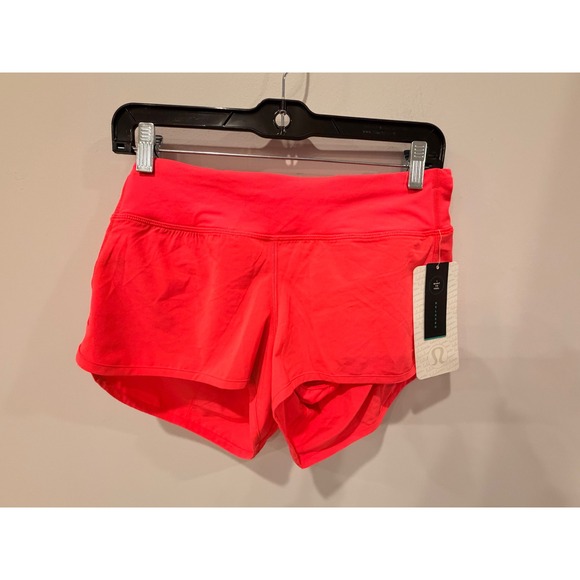 Lululemon Pants - Lululemon Speed Short Pink Running Training Shorts LW7ACES RAZZ Size 8 NWT
